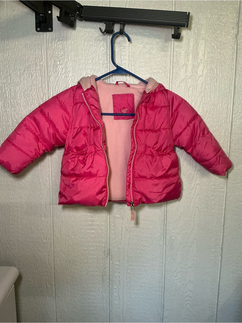 wonder nation Bright Pink Hooded Puffer Jacket
